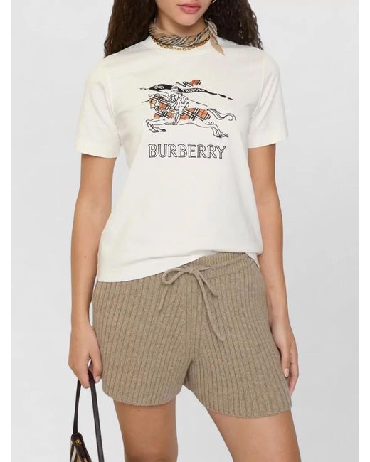 Burberry Natural Checked T-Shirt