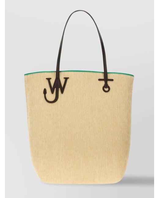 J.W. Anderson Natural Anchor Tote Bag Contrast Trim