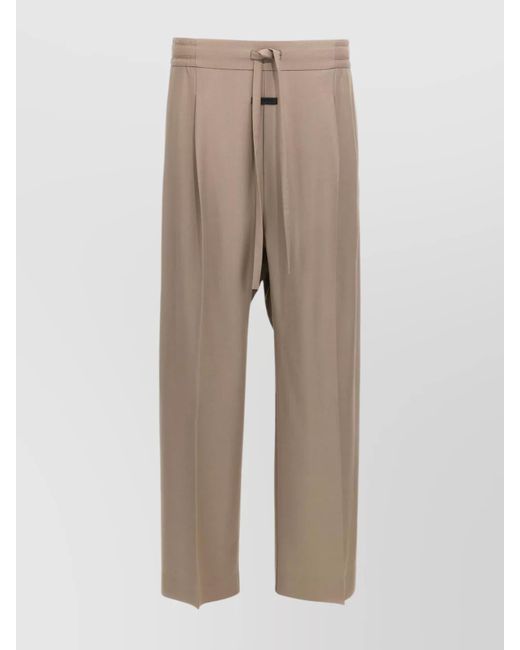 Fear Of God Natural Straight-Leg Trousers With Pleated Front And Pockets for men
