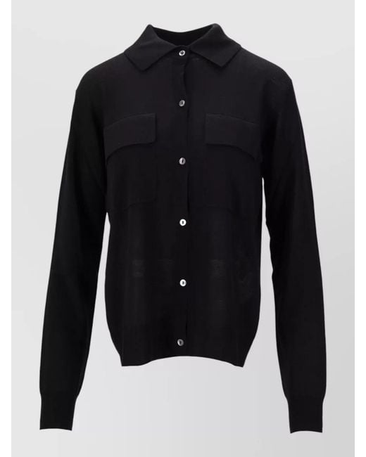 P.A.R.O.S.H. Blue Cashmere Wool Silk Cardigan