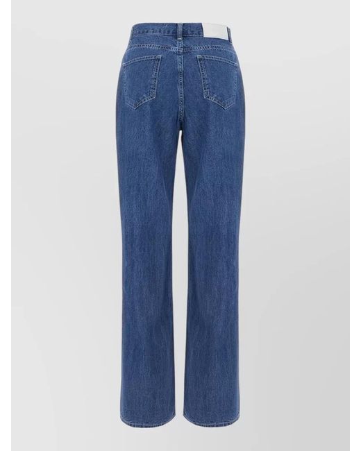 DUNST Blue Denim Trousers Belt Loop Five Pocket Design