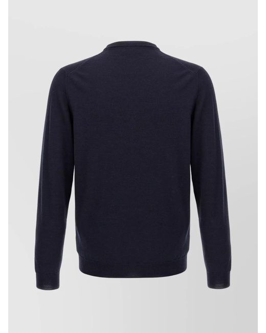 Zanone Blue Wool Jumper for men