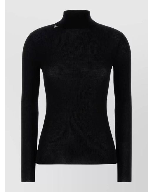 Prada Black Virgin Wool Sweater