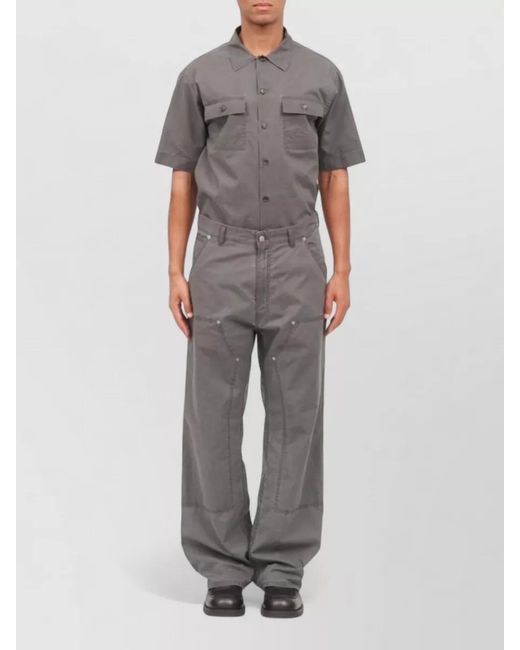 MM6 by Maison Margiela Gray Denim Wide-Leg Trousers for men