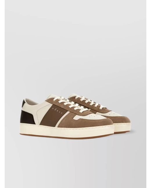 Hogan Metallic Leather Low-Top Sneakers for men
