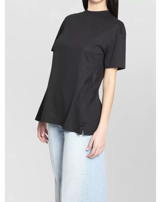 Jacquemus Black Jersey Top Exposed Back Draped Panels