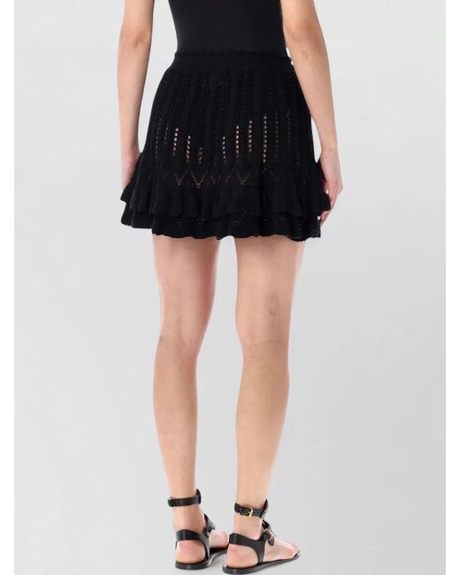 Isabel Marant Black Cotton Knit Mini Skirt