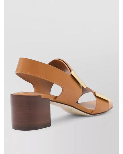 Tod's Brown Leather Sandals