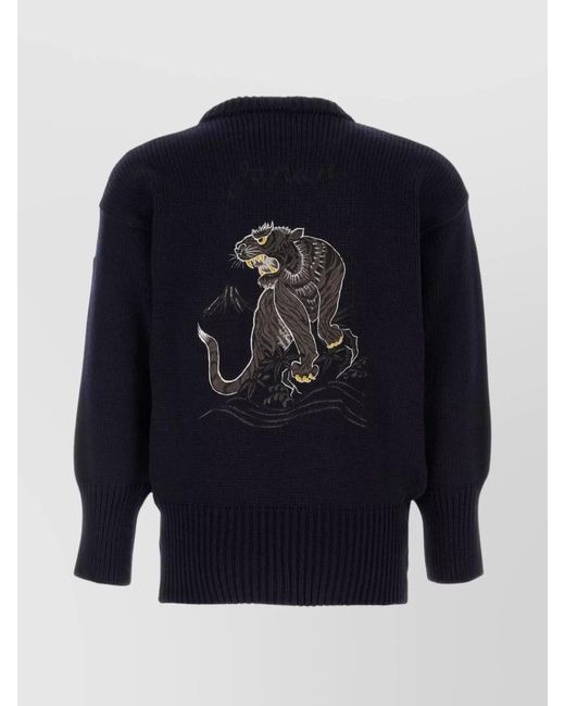 Junya Watanabe Blue Wool Sweater for men