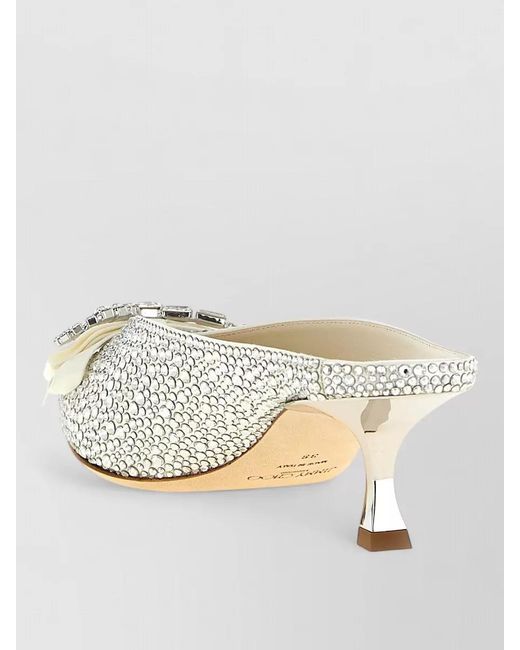 Jimmy Choo Multicolor Crystal-Embellished Mules
