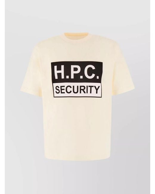 Heron Preston Natural Ribbed Cotton T-Shirt for men