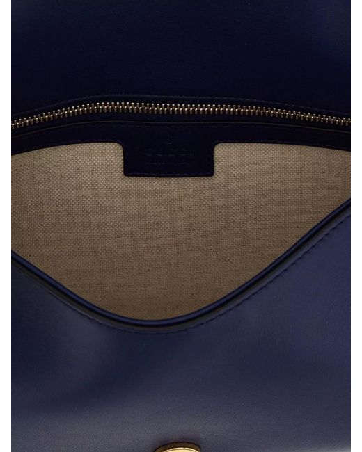 Gucci Blue Blondie Leather Shoulder Bag