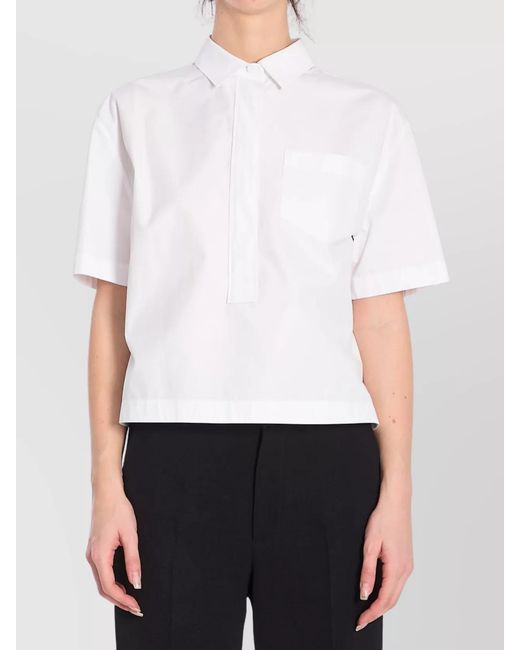 Gucci White Cotton Short-Sleeve Shirt