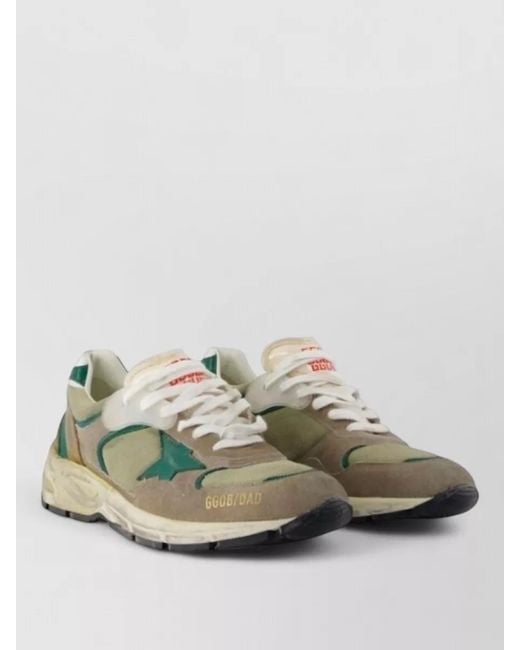 Golden Goose Deluxe Brand Multicolor Running Dad Sneakers Nylon Leather Star for men