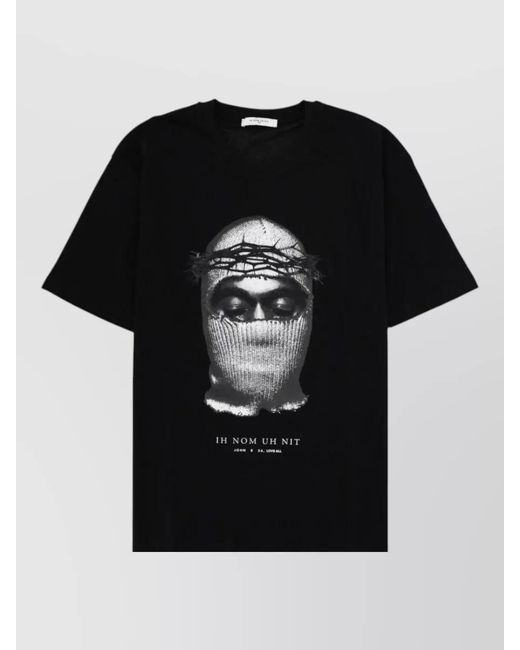 Ih Nom Uh Nit Black Corona Mask Graphic Crew Neck T Shirt for men