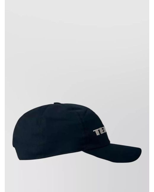 Rick Owens Blue Embroidered Baseball Cap for men
