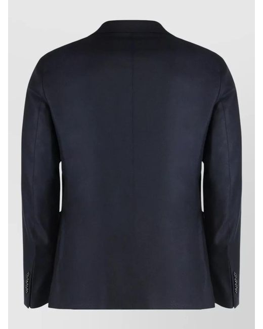 Tagliatore Blue Single Breasted Two Button Tailored Jacket for men