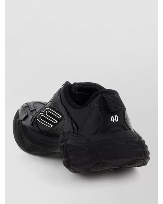Balenciaga Black Leather Low-Top Sneakers for men