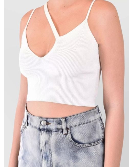 Laneus White Tank Top