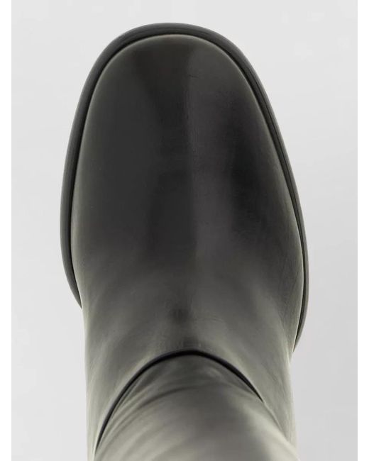 Prada White Leather Knee-High Boots