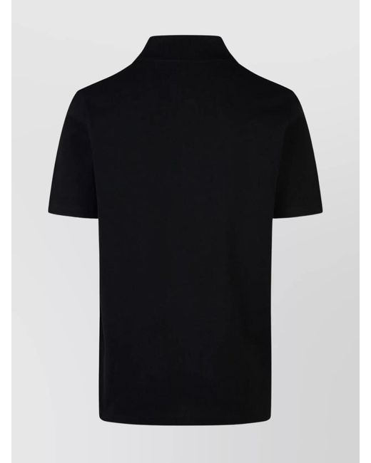Balmain Black 'signature' Cotton Polo Shirt for men