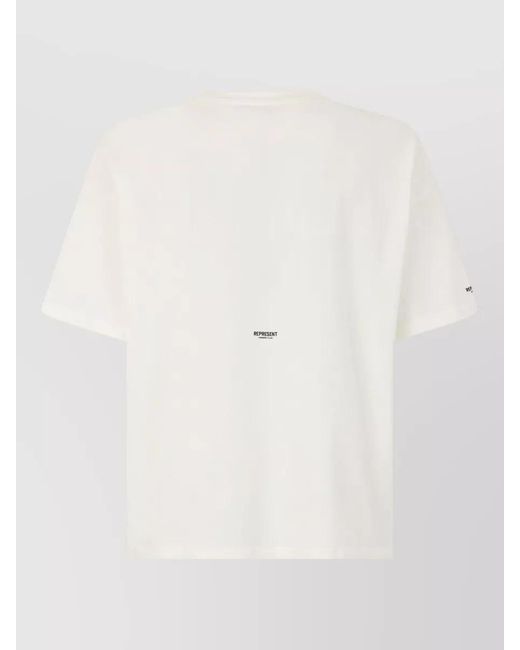 Represent Natural Logo Crew Neck Short Sleeve T Shirt for men