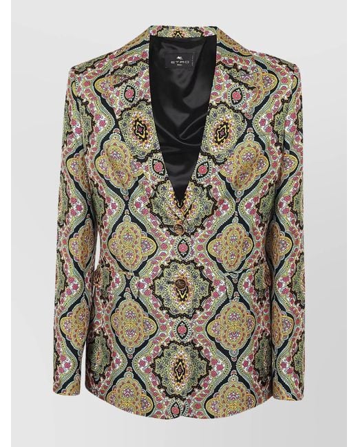 Etro Gray Silk Jacket