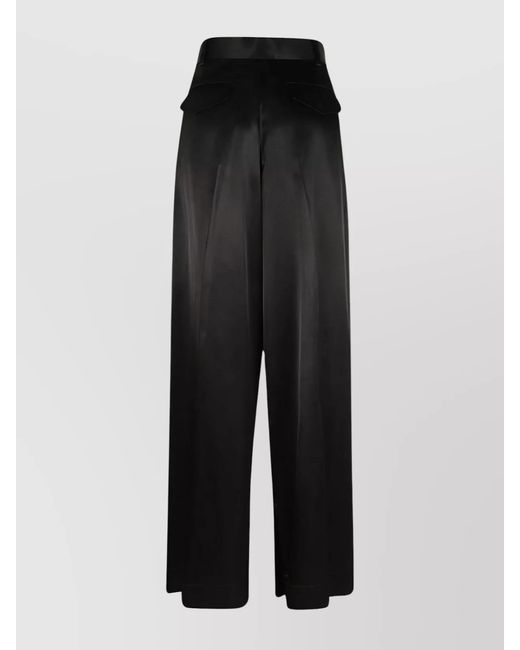 Jil Sander Black Wide-Leg Trousers