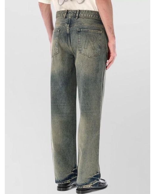 Represent Gray R3 Baggy Denim Trousers Five Pocket for men