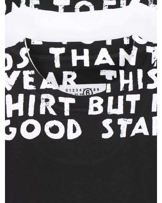 MM6 by Maison Margiela White Cotton Short-Sleeve T-Shirt for men