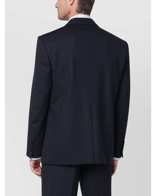 Lardini Blue Wool Blend Single Breasted Jacket for men