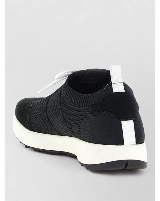Kiton Blue Lace Up Sneakers Mesh Upper Contrast Sole for men