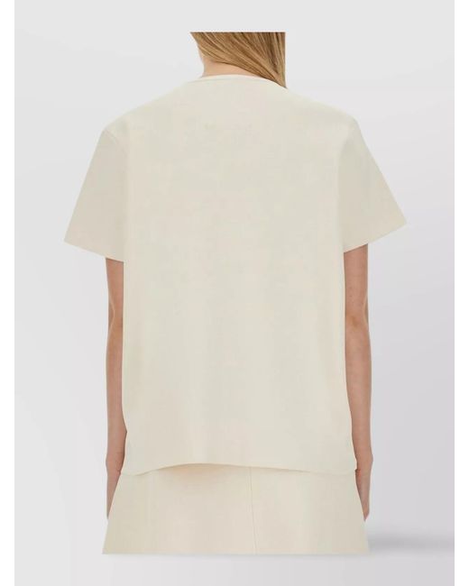 Jil Sander Natural Boxy Fit T-Shirt