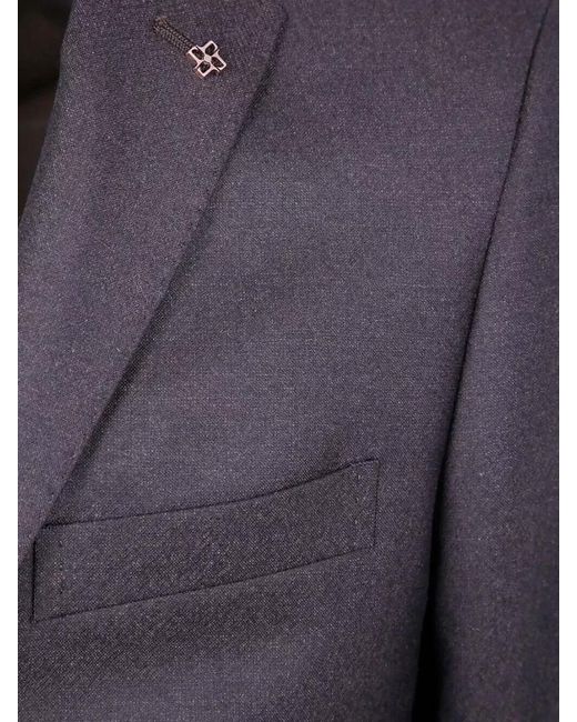 Tagliatore Blue Bruce Jacket Single Breasted Notch Lapel for men