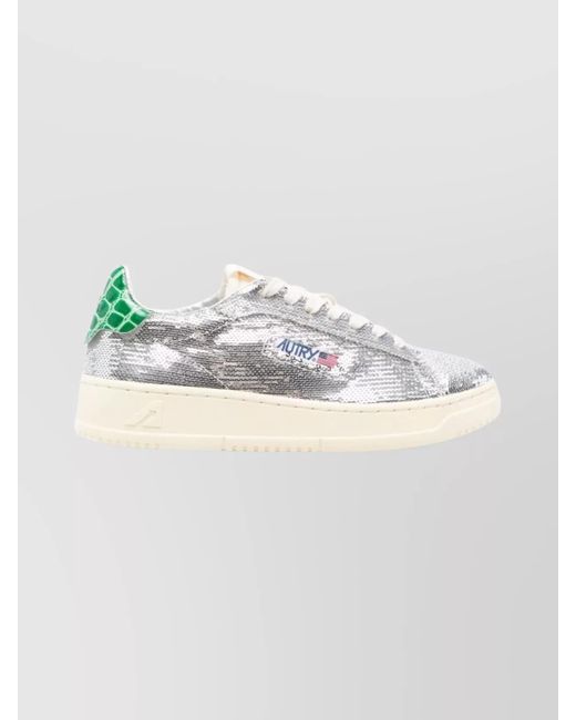 Autry Gray Low-Top Sneakers