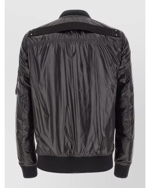 Rick Owens Black Solid Bomber Jacket for men
