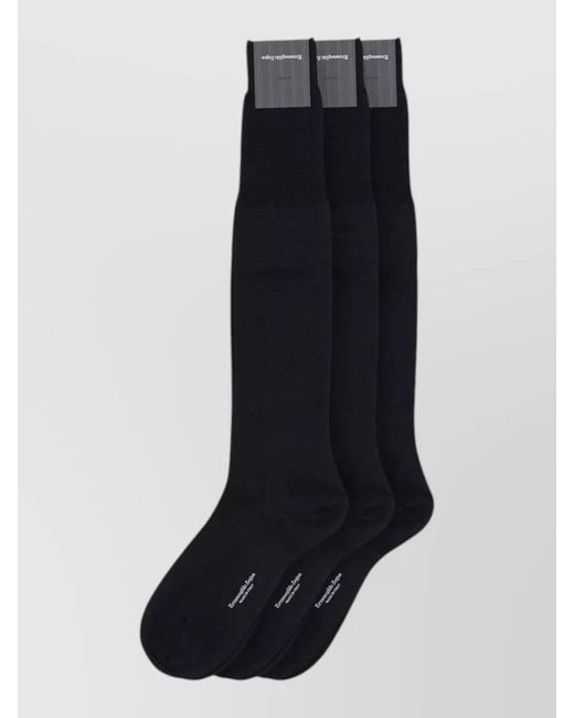 Zegna Blue Wool Socks for men