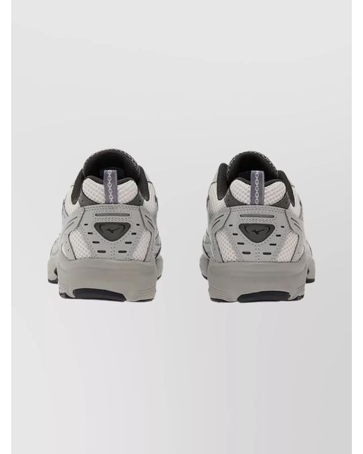 Mizuno Gray Silk Low Top Sneakers for men