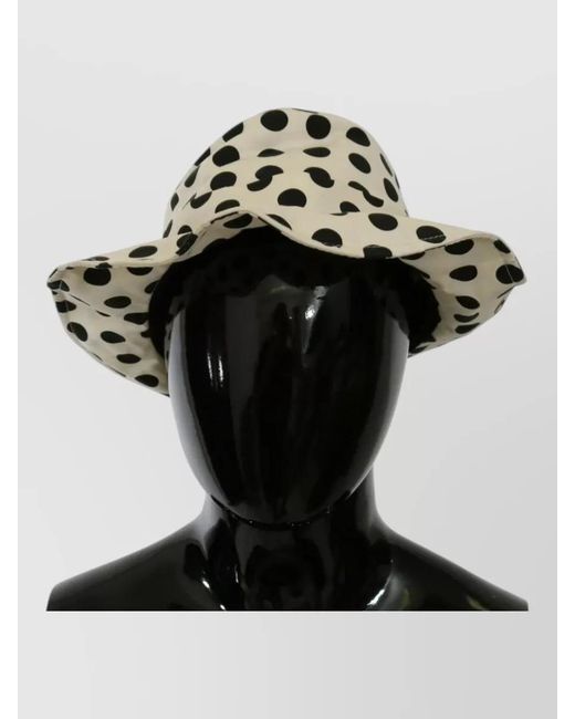 Dolce & Gabbana Black Polka-Dot Bucket Hat