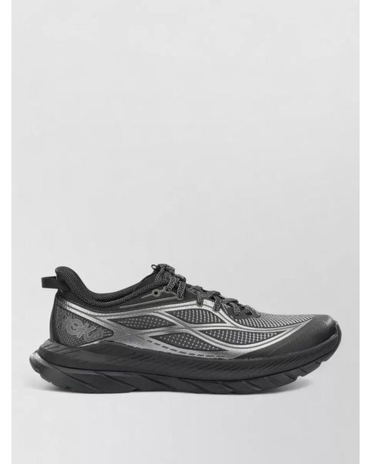 Hoka One One Black Synthetic Mach Remastered Aura Low-Top Sneakers for men