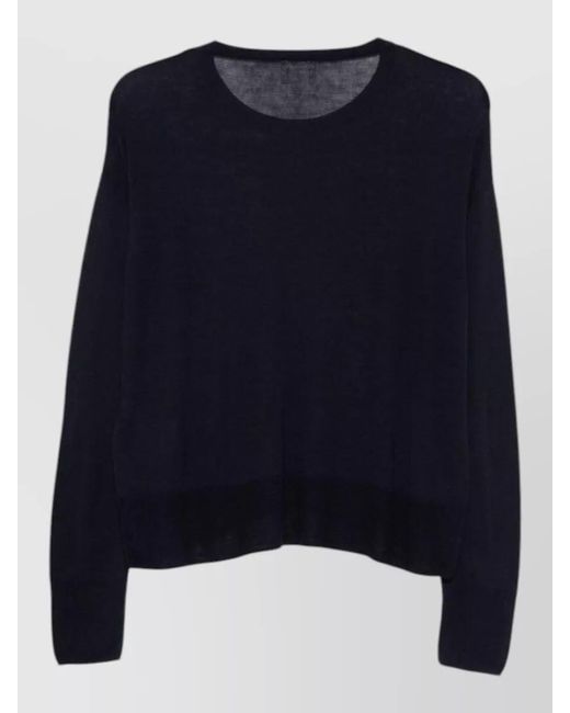 Closed Blue Regular Crew Neck Long Sleeve Top