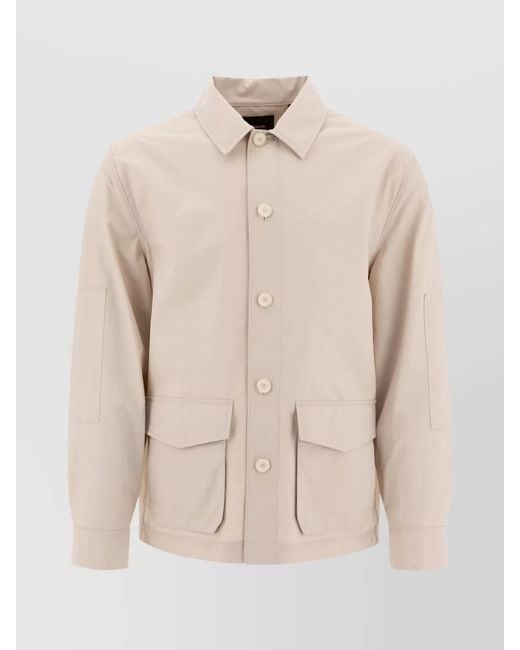 Vince Natural Cotton-Blend Utility Jacket for men