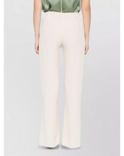 Forte_forte Natural Side Stripe Wide-Leg Trousers