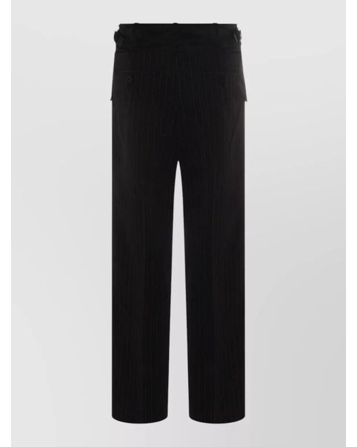 Sacai Black Embroidered Tailored Trousers