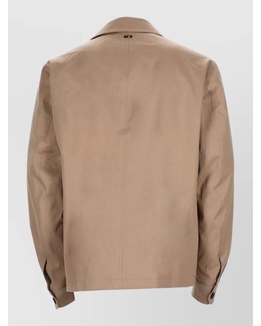 Herno Natural Cotton Single-Breasted Jacket for men