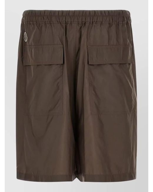 Rick Owens Brown Knee-Length Kilt Shorts for men