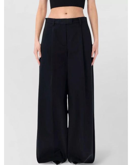 Thelatest Blue Deva Tailored Wide Leg Pleated Pants