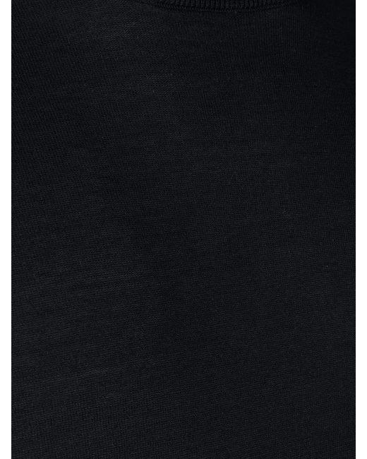 Paolo Pecora Black Crew Neck Knitwear Long Sleeve Sweater for men