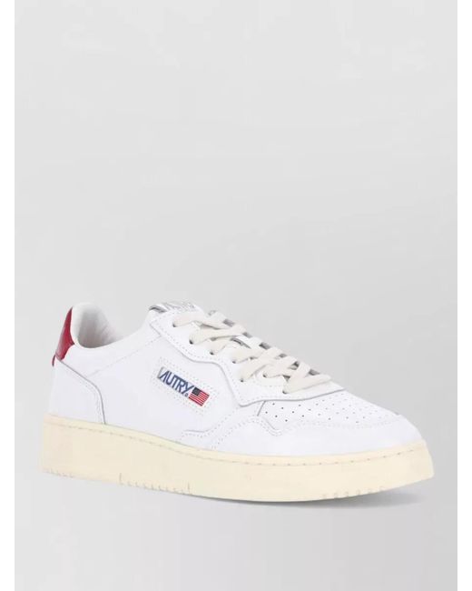 Autry Multicolor Lace Up Low Sneakers Contrast Heel Tab for men