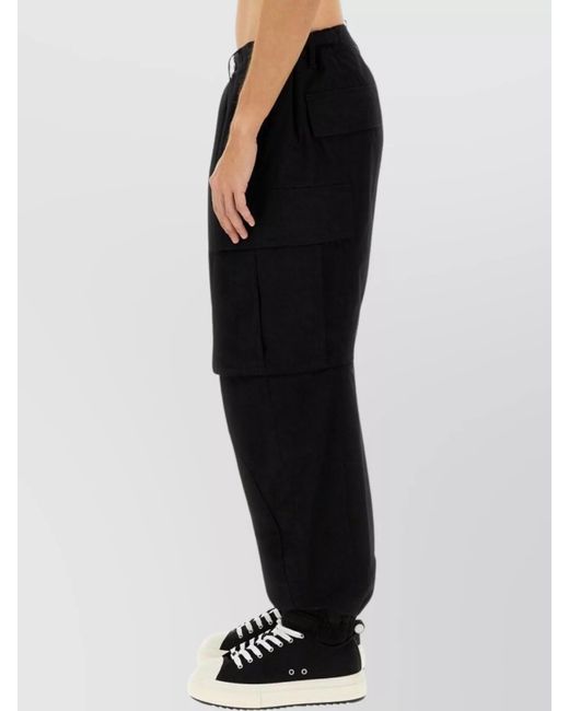 DSquared² Black Cotton Cargo Trousers for men